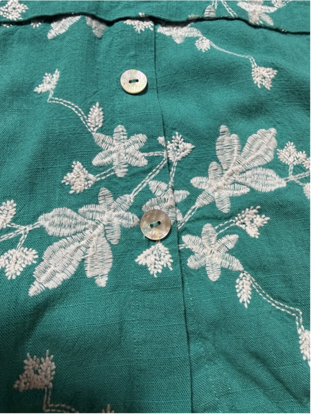 Soft Surroundings Women's Floral Embroidered Blouse Colorful Boho, Long Sleeve - Picture 4 of 15